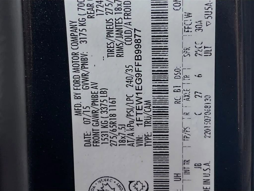 Used 2015 Ford F150 XLT w/ Equipment Group 302A Luxury image 31