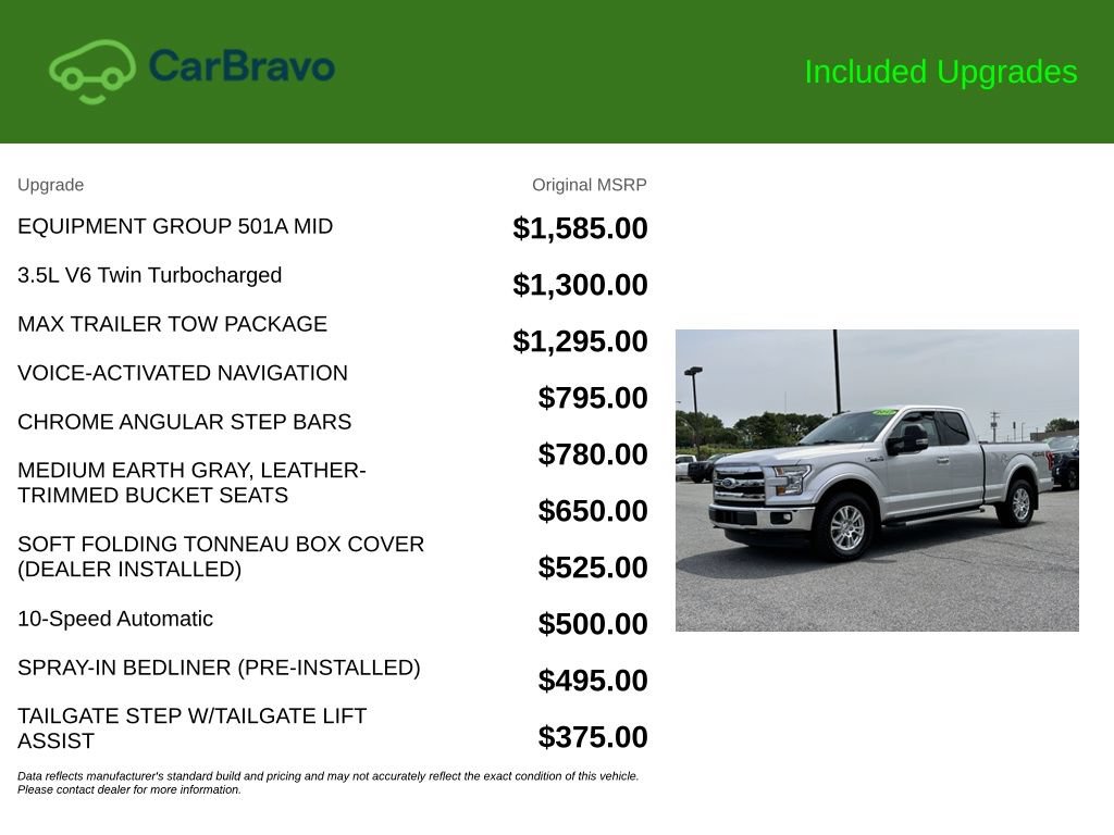 Used 2017 Ford F150 Lariat w/ Equipment Group 501A Mid AWD/4WD image 9