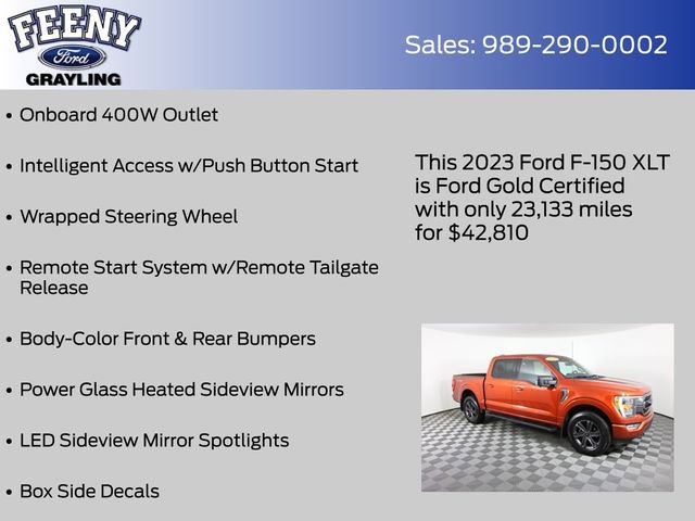 Certified 2023 Ford F150 XLT w/ Equipment Group 302A High image 26
