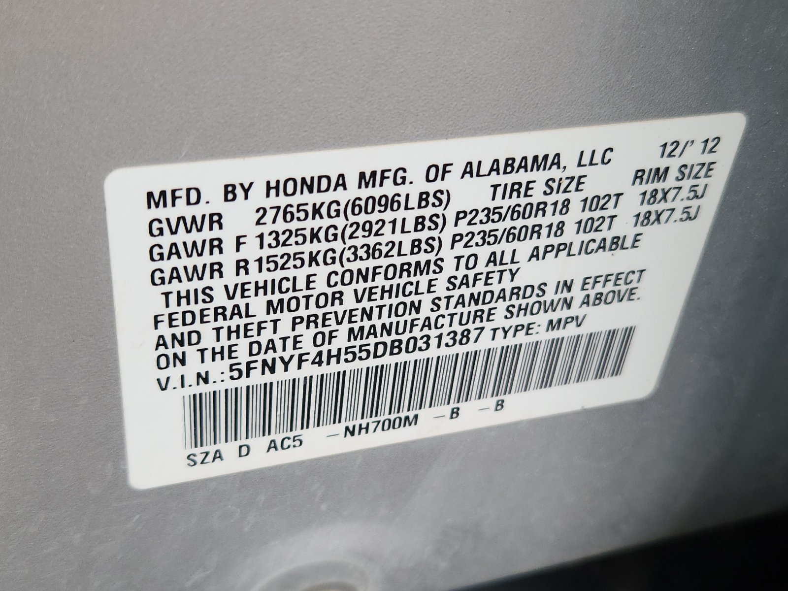 Used 2013 Honda Pilot EX-L image 18