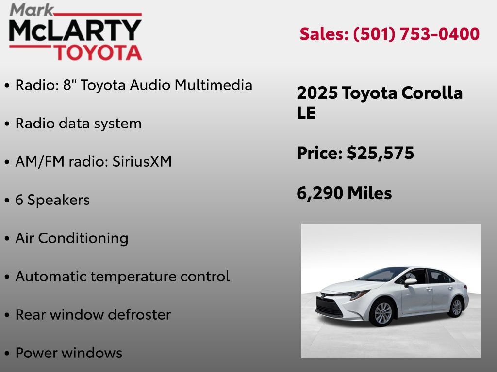 Certified 2025 Toyota Corolla LE w/ LE Premium Package FWD image 23