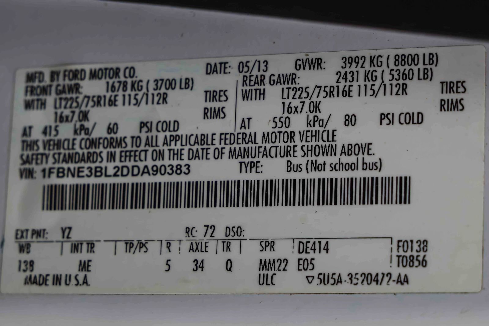 Used 2013 Ford E-350 and Econoline 350 XLT image 27