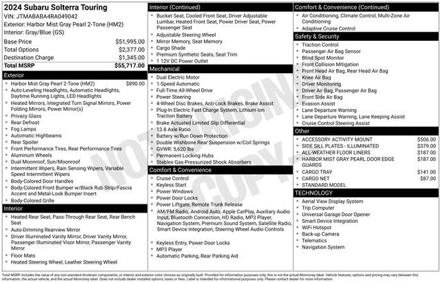New 2024 Subaru Solterra Touring image 5