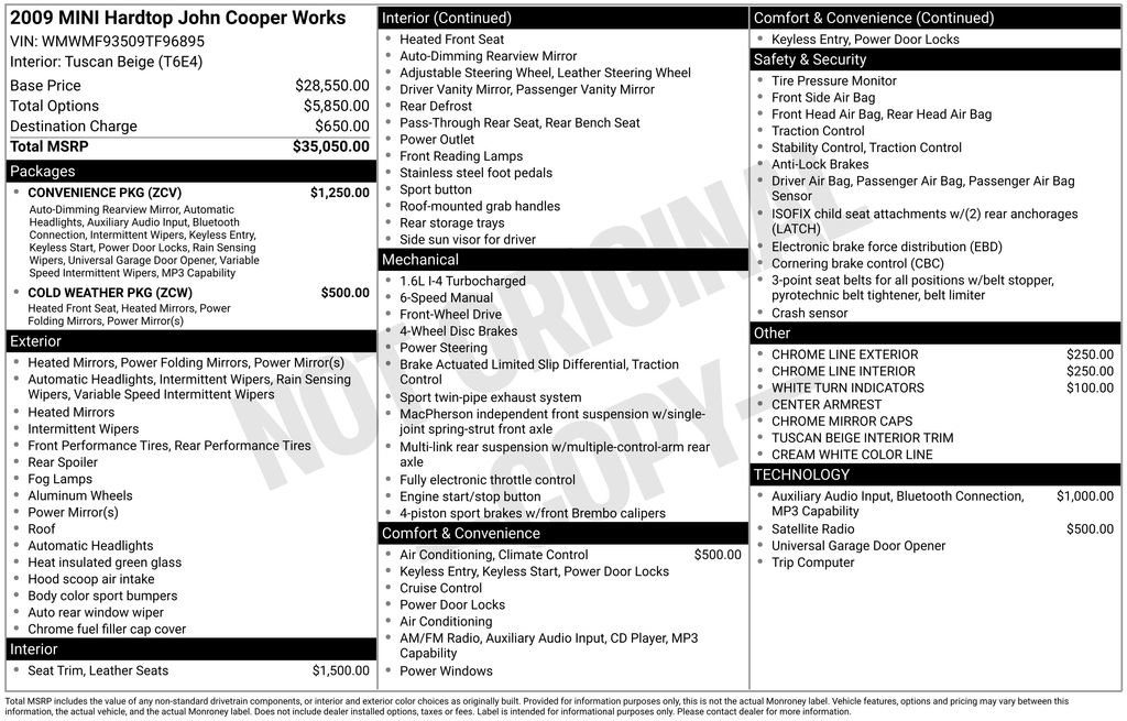 Used 2009 MINI Cooper John Cooper Works FWD image 6