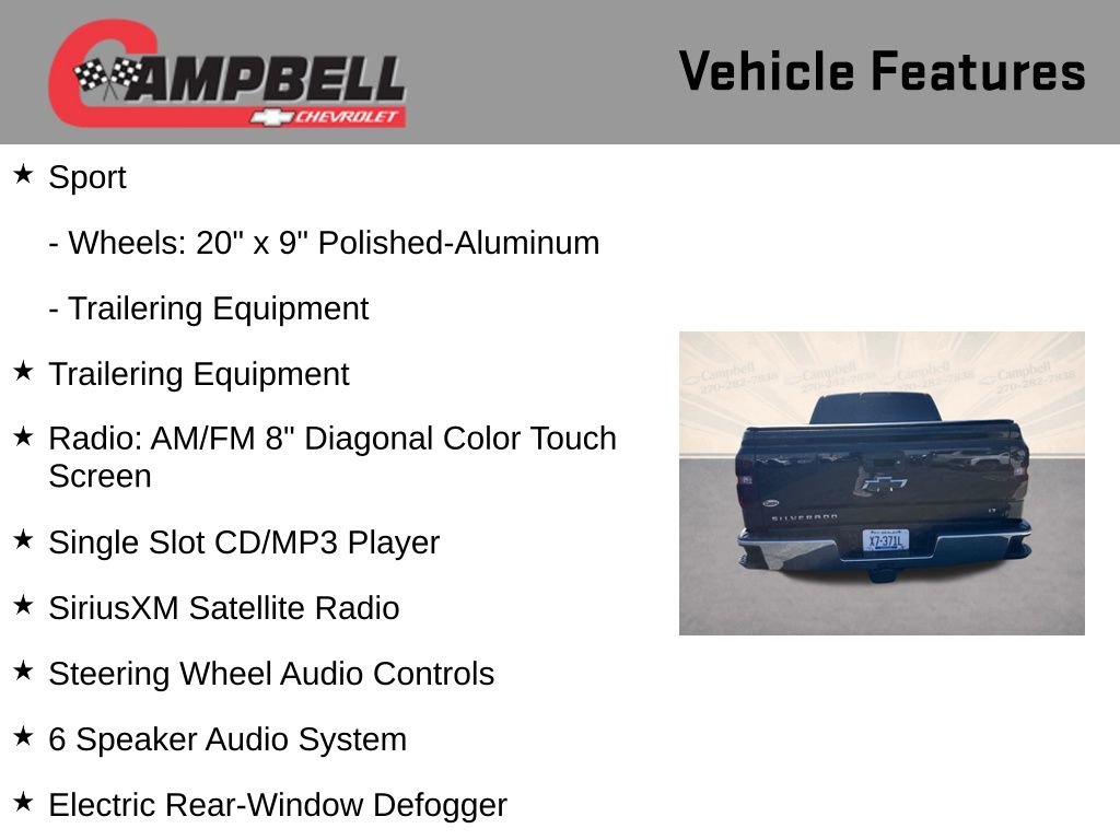 Used 2015 Chevrolet Silverado 1500 LT w/ LT Convenience Package AWD/4WD image 26