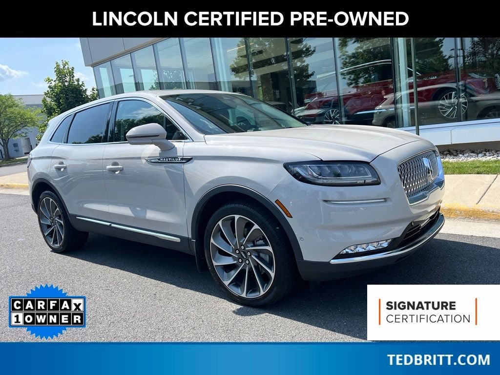 Certified 2023 Lincoln Nautilus Reserve w/ Equipment Group 202A