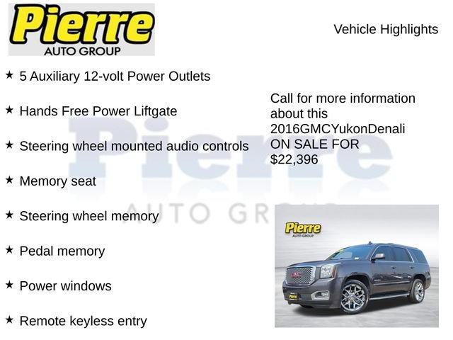 Used 2016 GMC Yukon Denali w/ Open Road Package AWD/4WD image 23