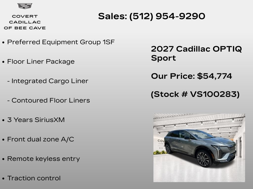 New 2027 Cadillac Optiq Sport RWD image 7
