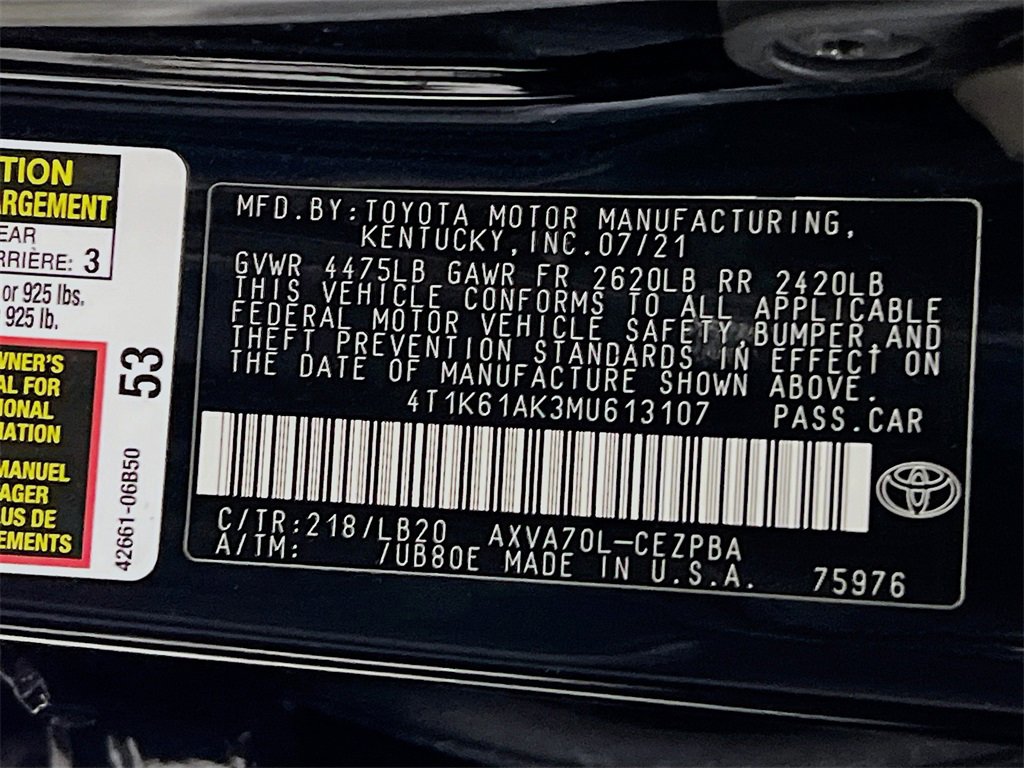 Used 2021 Toyota Camry XSE image 29