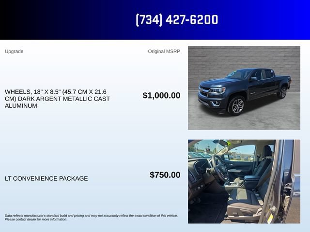Used 2019 Chevrolet Colorado LT w/ LT Convenience Package AWD/4WD image 5