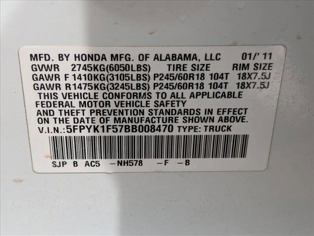 Used 2011 Honda Ridgeline RTL image 16