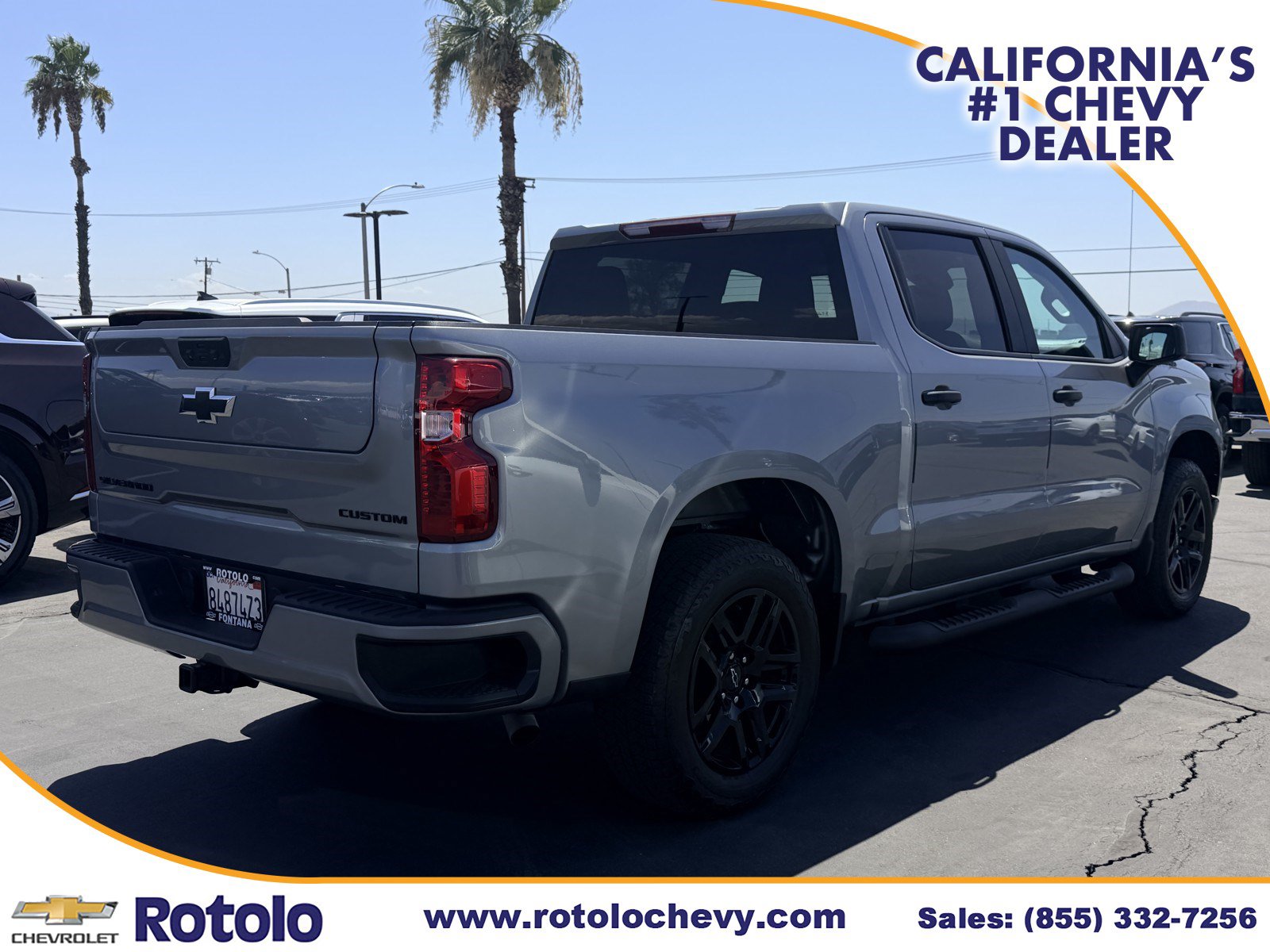 Used 2025 Chevrolet Silverado 1500 Custom w/ Turbomax Blackout Package RWD image 6
