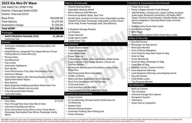 Certified 2023 Kia Niro Wave w/ Wave Preserve Package image 33