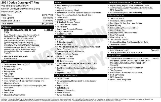 Used 2021 Dodge Durango GT RWD image 5