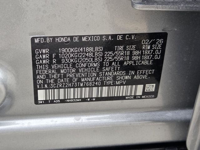 New 2026 Honda HR-V EX-L image 16