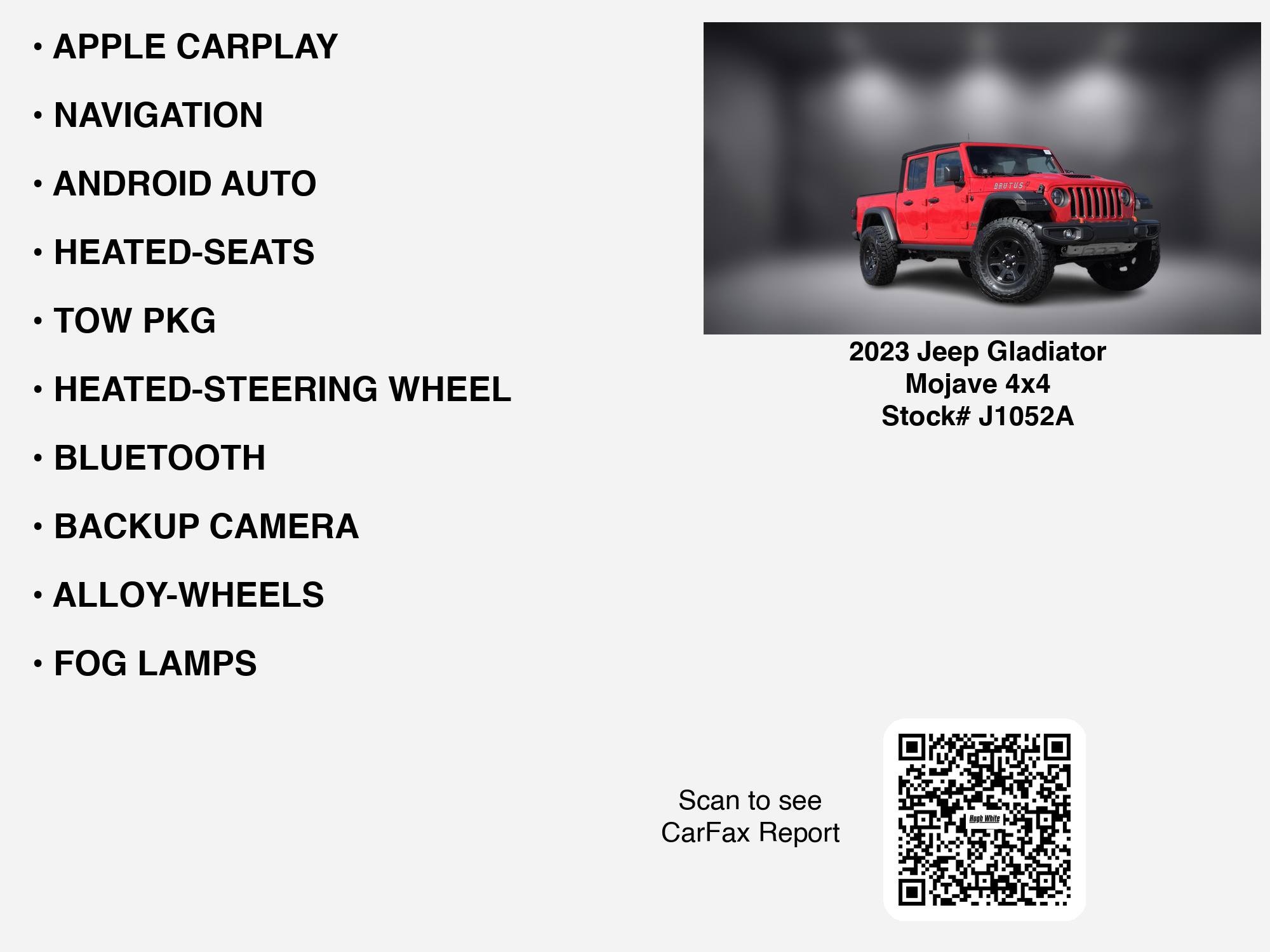 Used 2023 Jeep Gladiator Mojave w/ Cold Weather Group AWD/4WD image 7