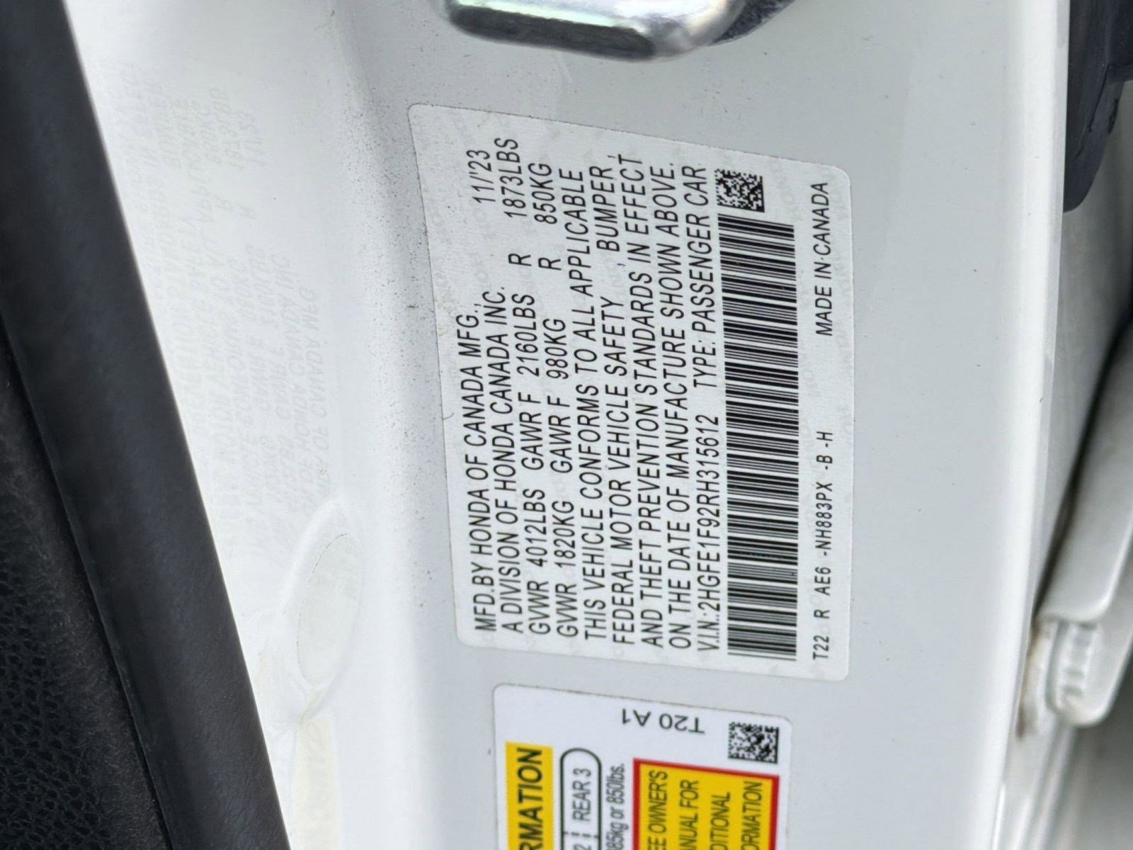 Used 2024 Honda Civic Touring image 21