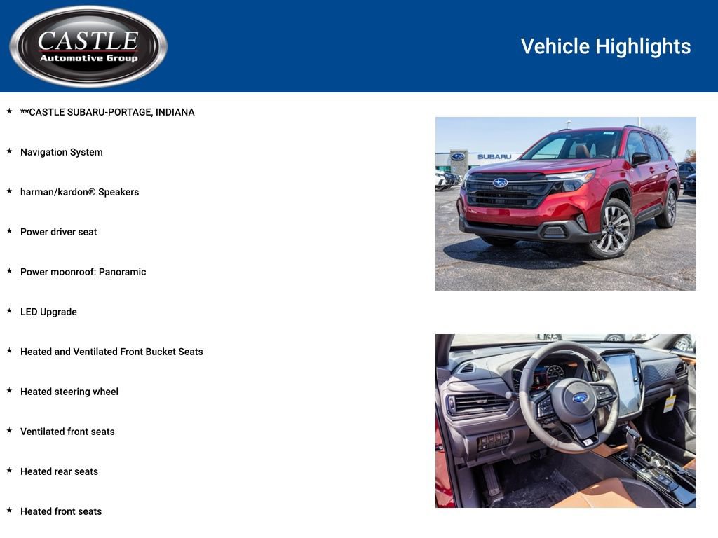 New 2026 Subaru Forester Touring AWD/4WD image 3