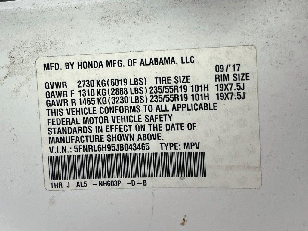Used 2018 Honda Odyssey Elite image 13