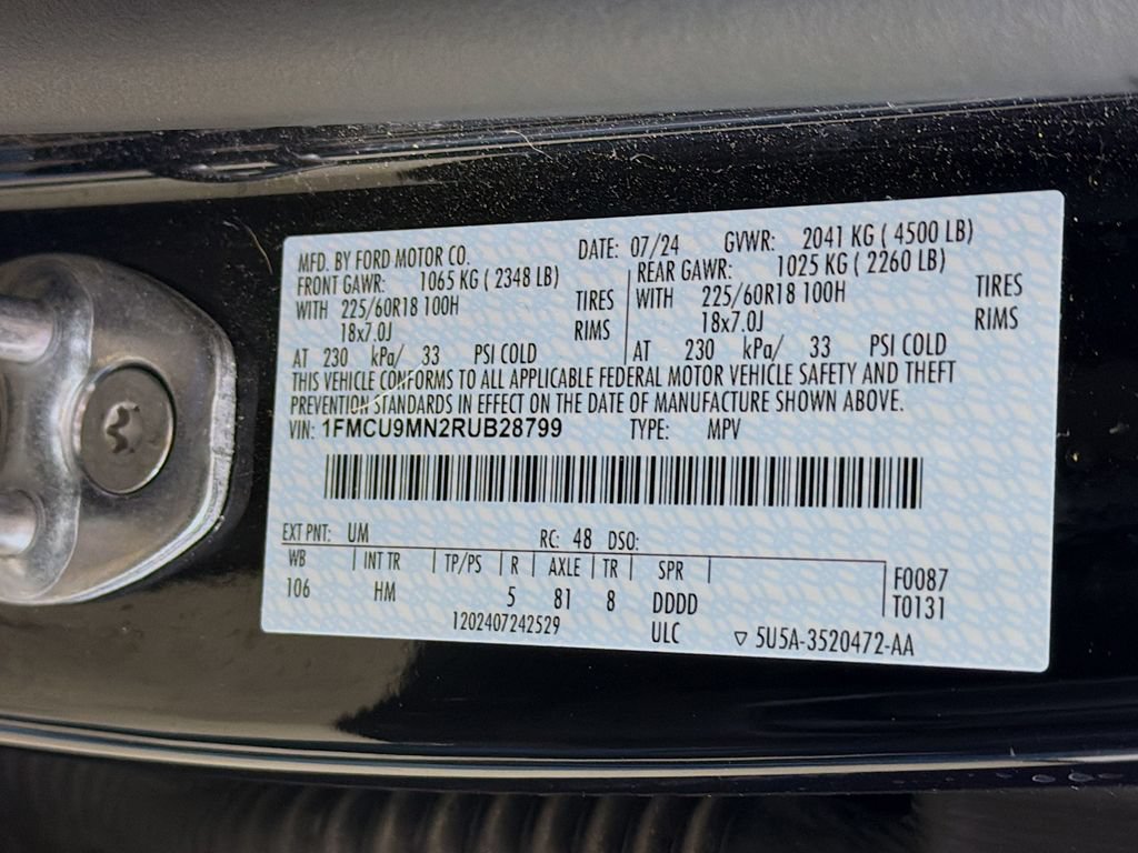 Used 2024 Ford Escape ST-Line w/ Tech Pack #1 AWD/4WD image 41