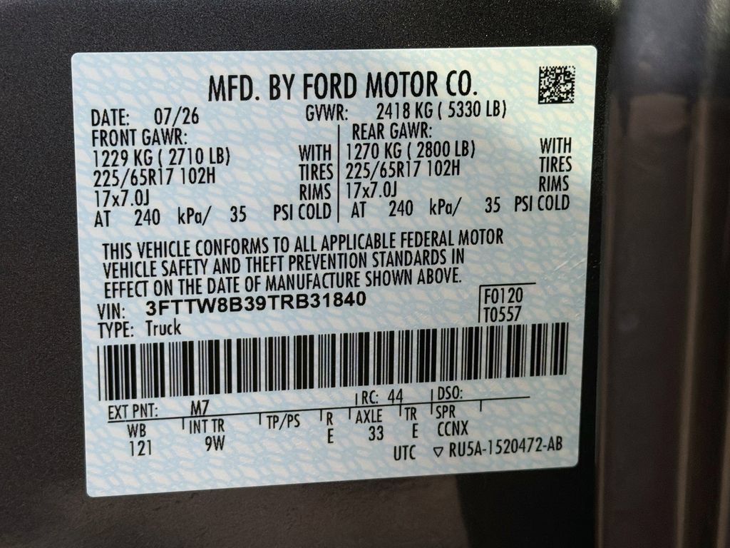 New 2026 Ford Maverick XL w/ Equipment Group 101A AWD/4WD image 32