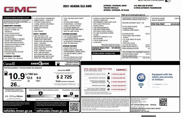 Used 2021 GMC Acadia SLE image 25