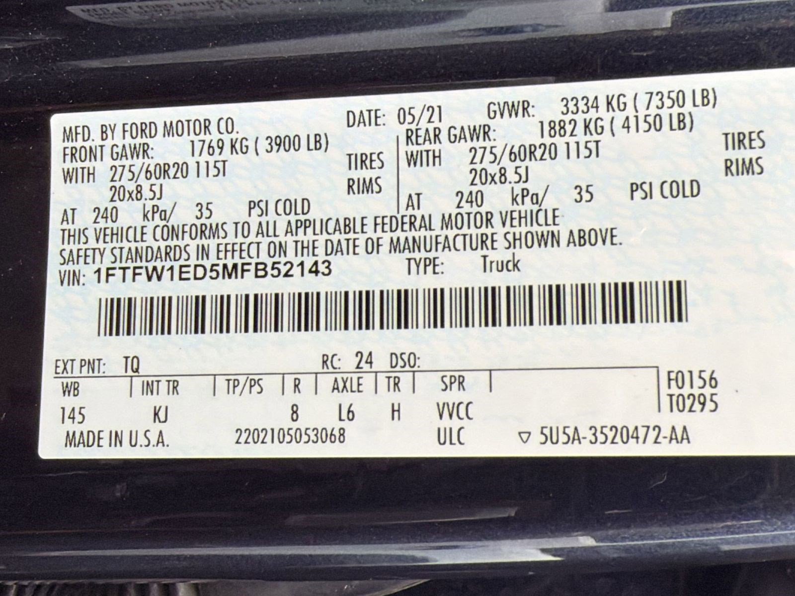 Used 2021 Ford F150 King Ranch w/ Equipment Group 601A High image 20