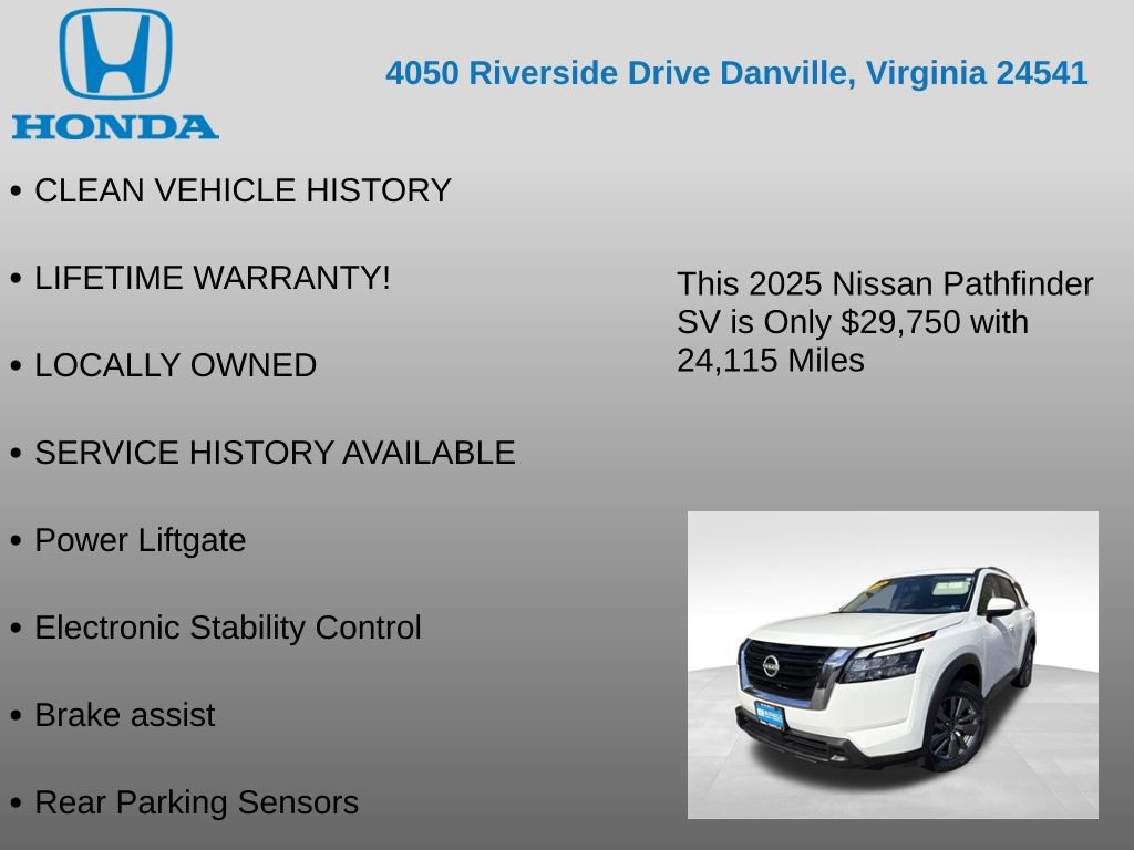 Used 2025 Nissan Pathfinder SV image 7