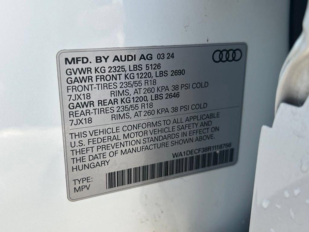 Used 2024 Audi Q3 2.0T Premium w/ Convenience Package AWD/4WD image 53