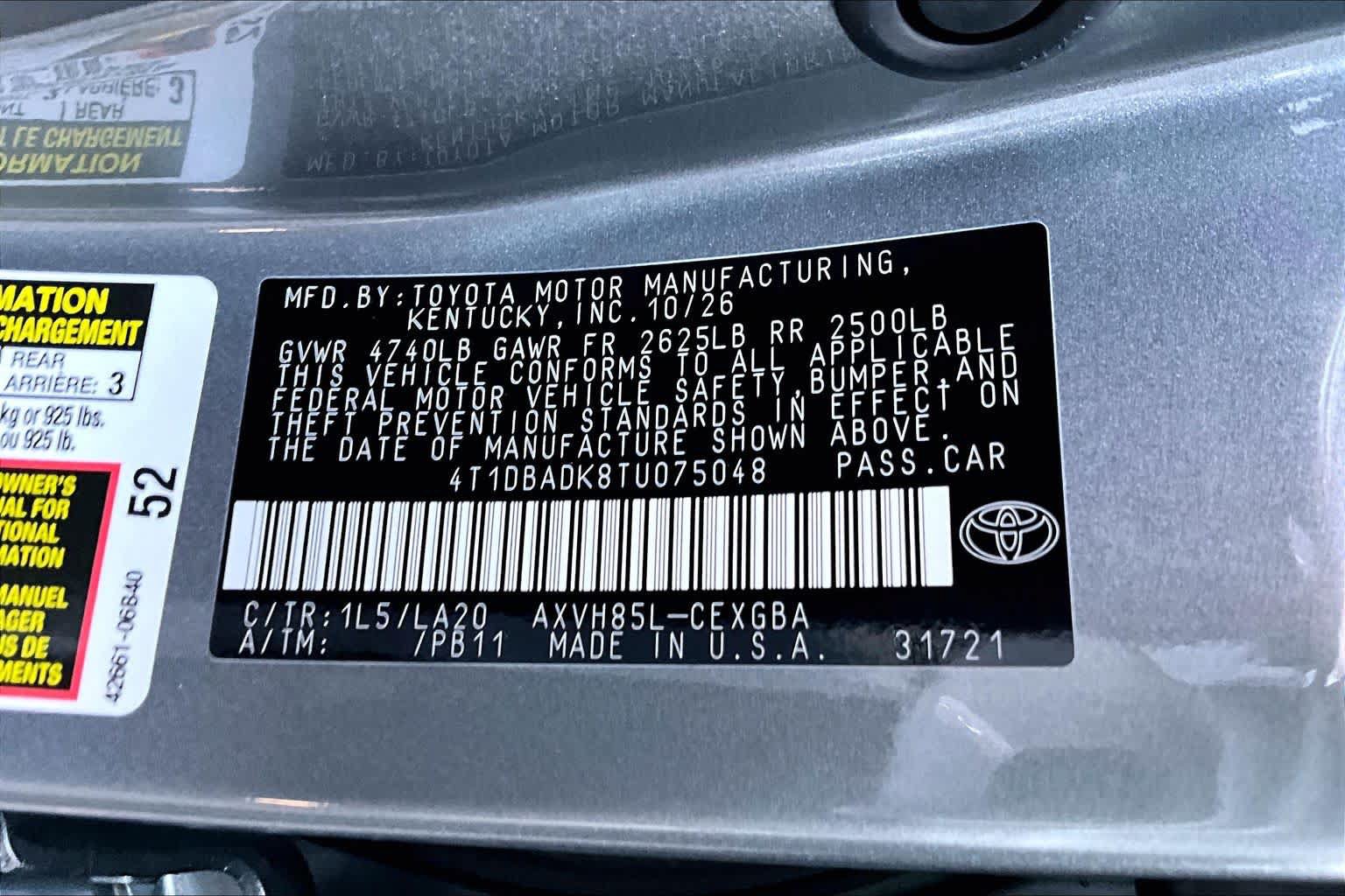 New 2026 Toyota Camry XLE AWD/4WD image 18