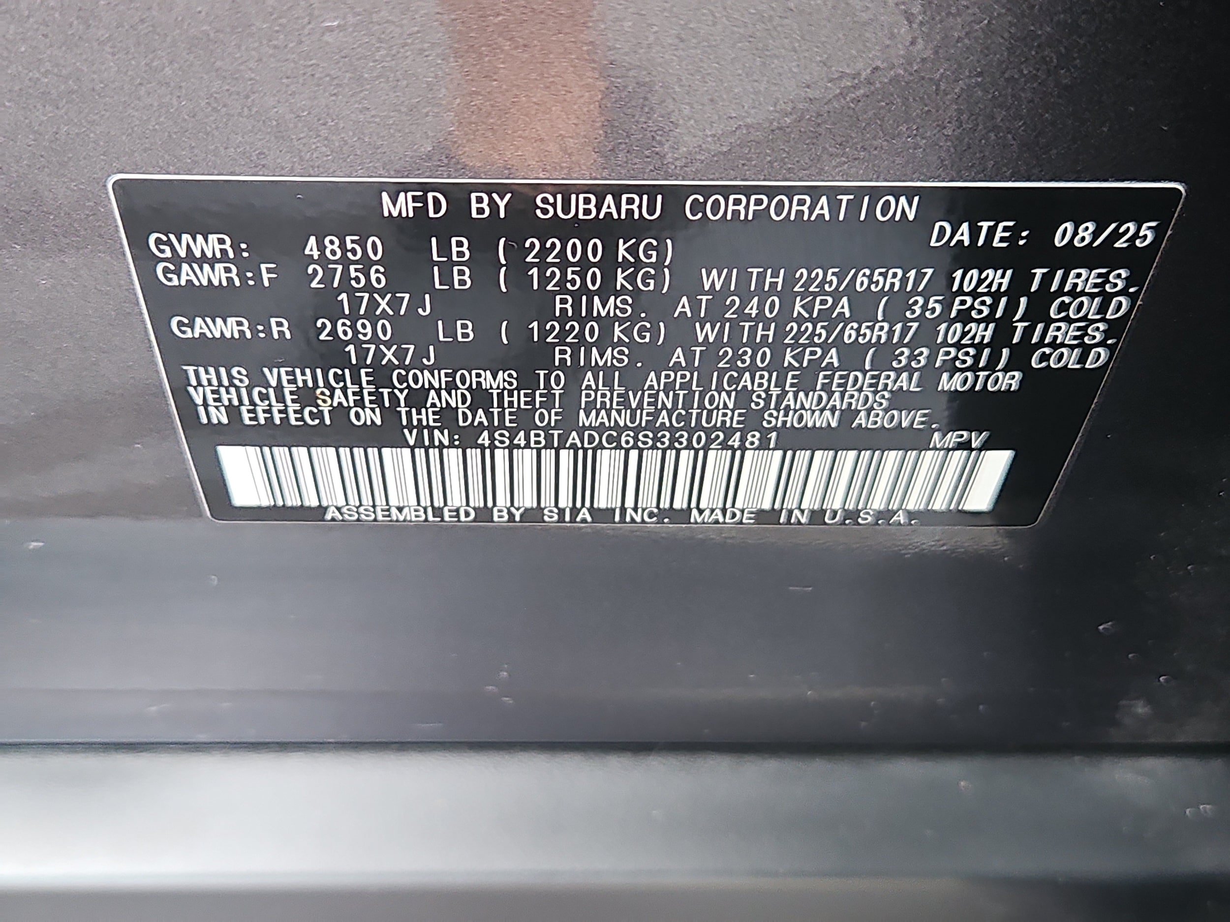 Certified 2025 Subaru Outback Premium AWD/4WD image 7