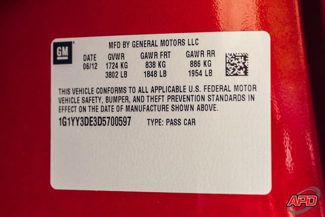 Used 2013 Chevrolet Corvette 427 w/ 1SB Preferred Equipment Group RWD image 84