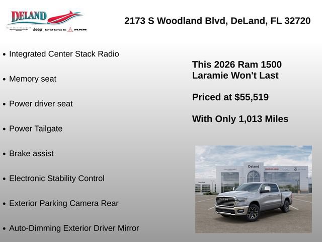 New 2026 RAM 1500 Laramie RWD image 24