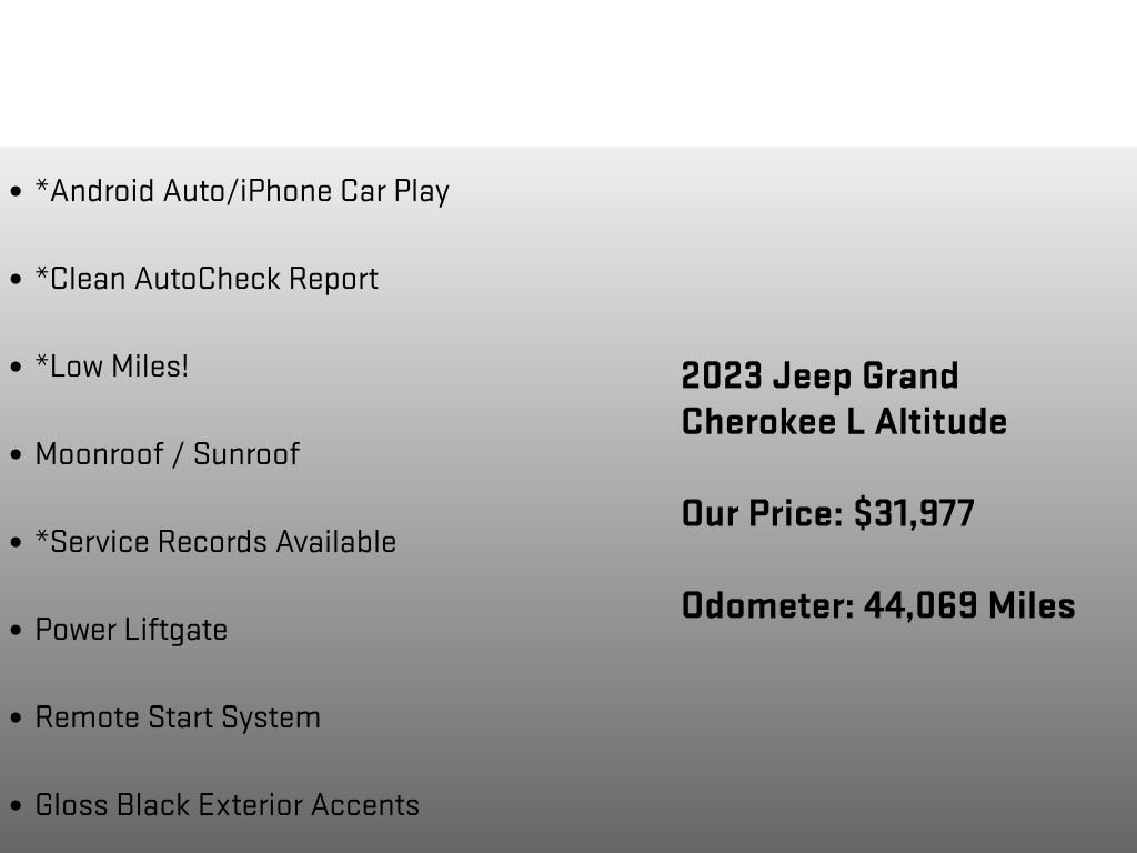 Used 2023 Jeep Grand Cherokee L Laredo AWD/4WD image 24