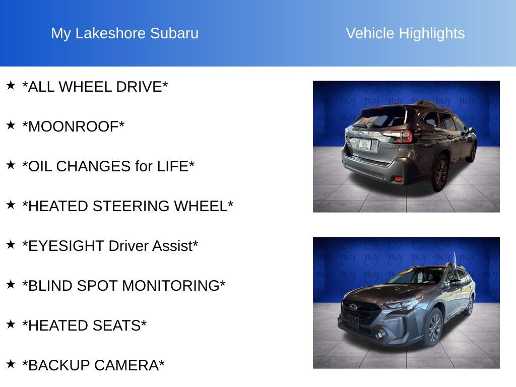 Certified 2025 Subaru Outback Onyx Edition AWD/4WD image 6