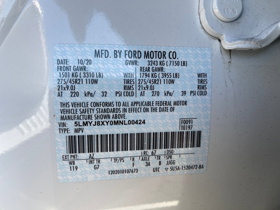 Used 2021 Lincoln Aviator Grand Touring w/ Equipment Group 301A image 35