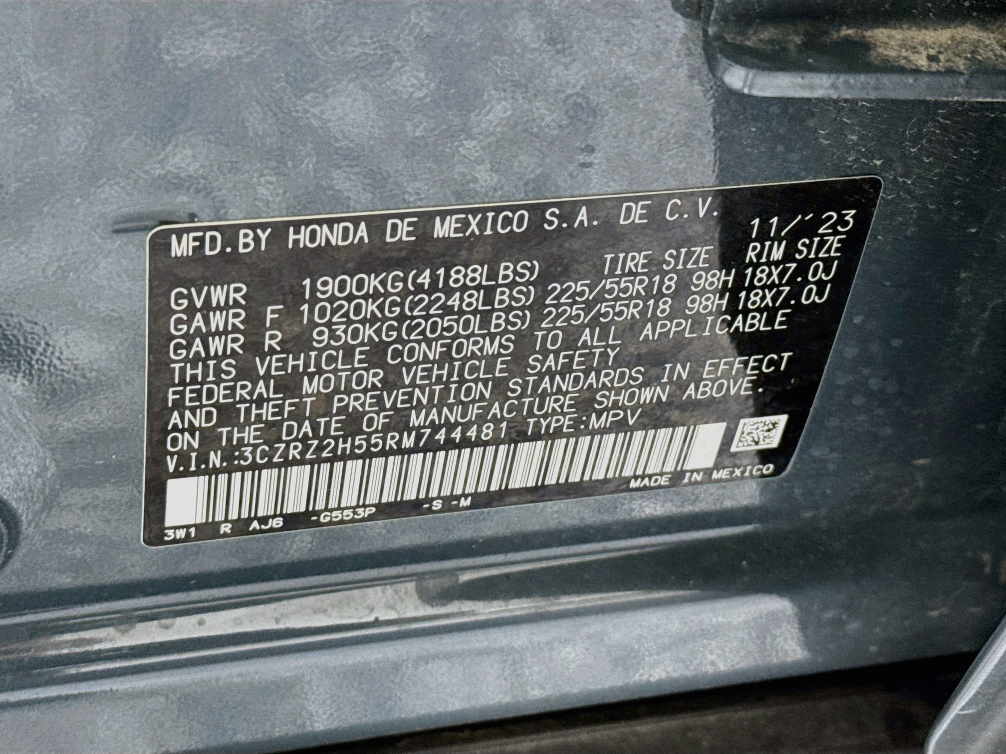 Certified 2024 Honda HR-V Sport image 30