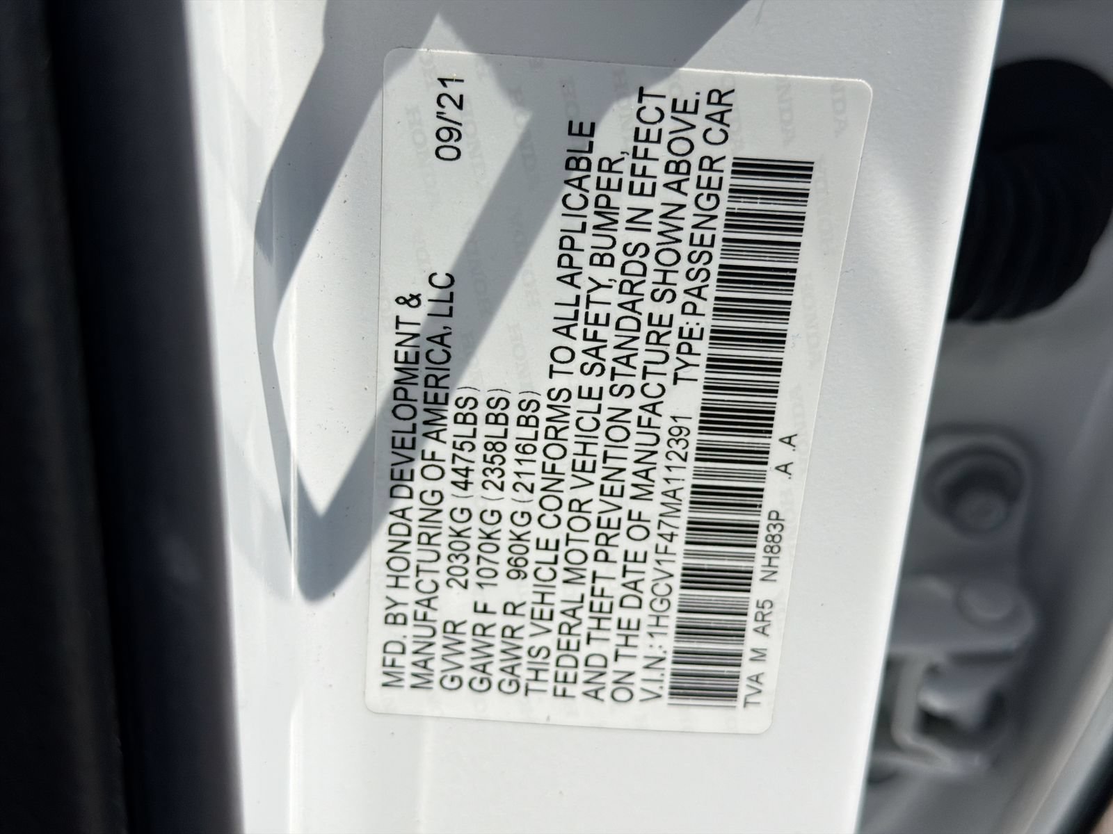 Used 2021 Honda Accord Sport Special Edition image 35
