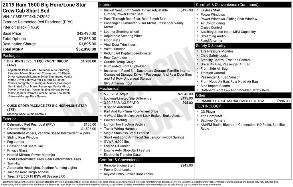 Used 2019 RAM 1500 Big Horn image 8