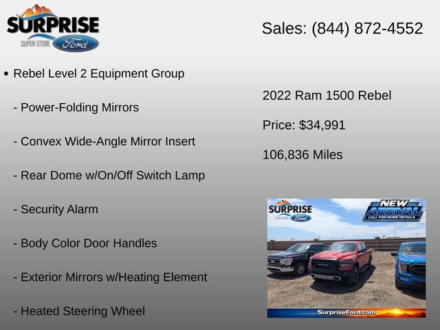 Used 2022 RAM 1500 Rebel w/ Rebel Level 2 Equipment Group AWD/4WD image 17