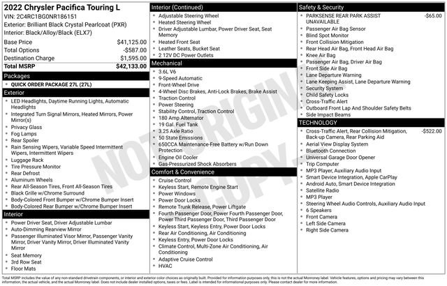 Used 2022 Chrysler Pacifica Touring-L FWD image 14