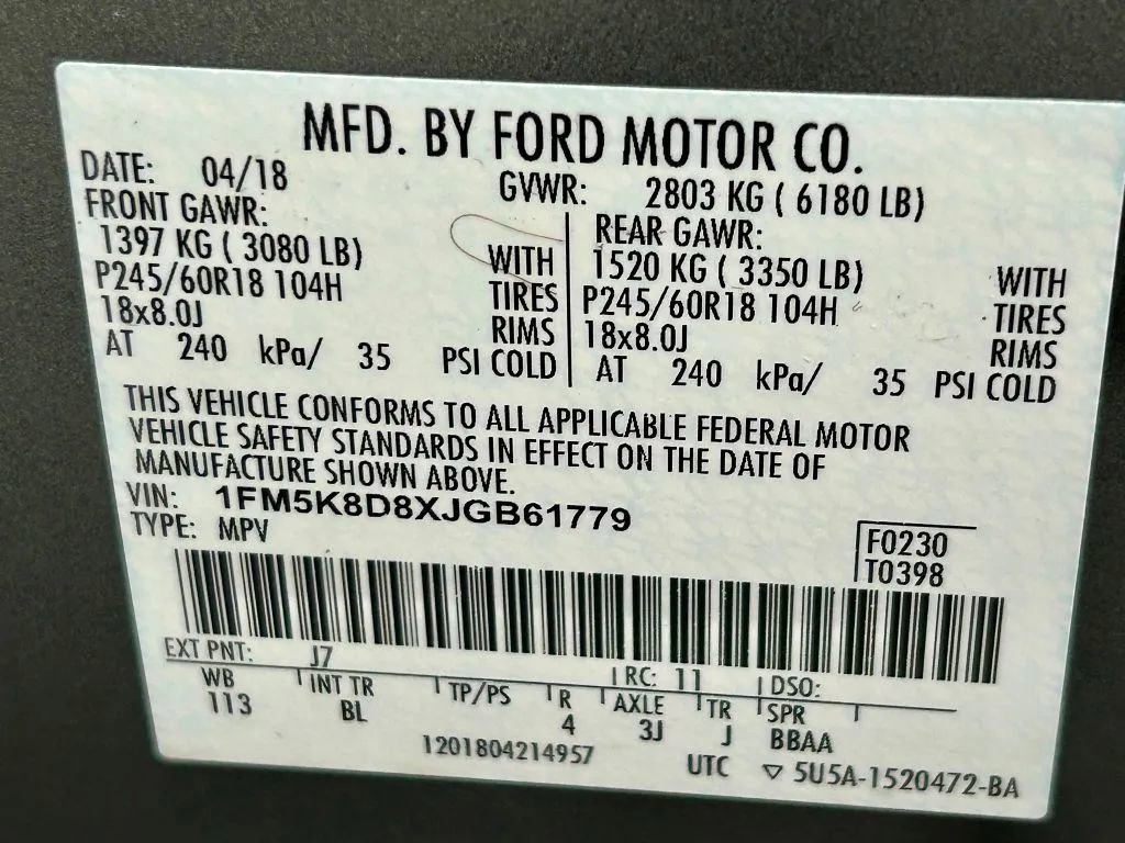 Used 2018 Ford Explorer XLT w/ Equipment Group 202A AWD/4WD image 25