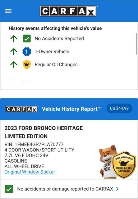 Used 2023 Ford Bronco Heritage Edition image 5