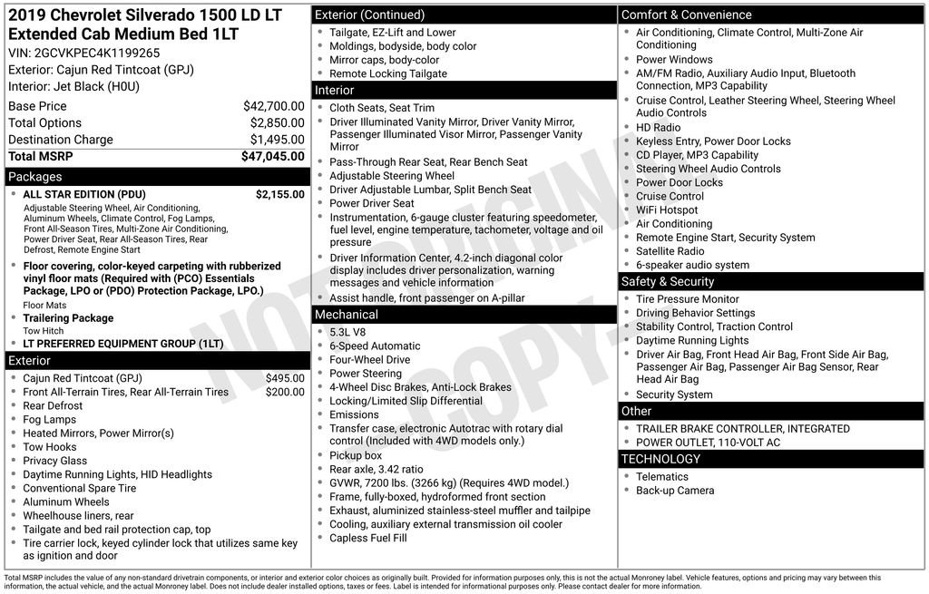 Certified 2019 Chevrolet Silverado 1500 LT w/ All Star Edition image 10