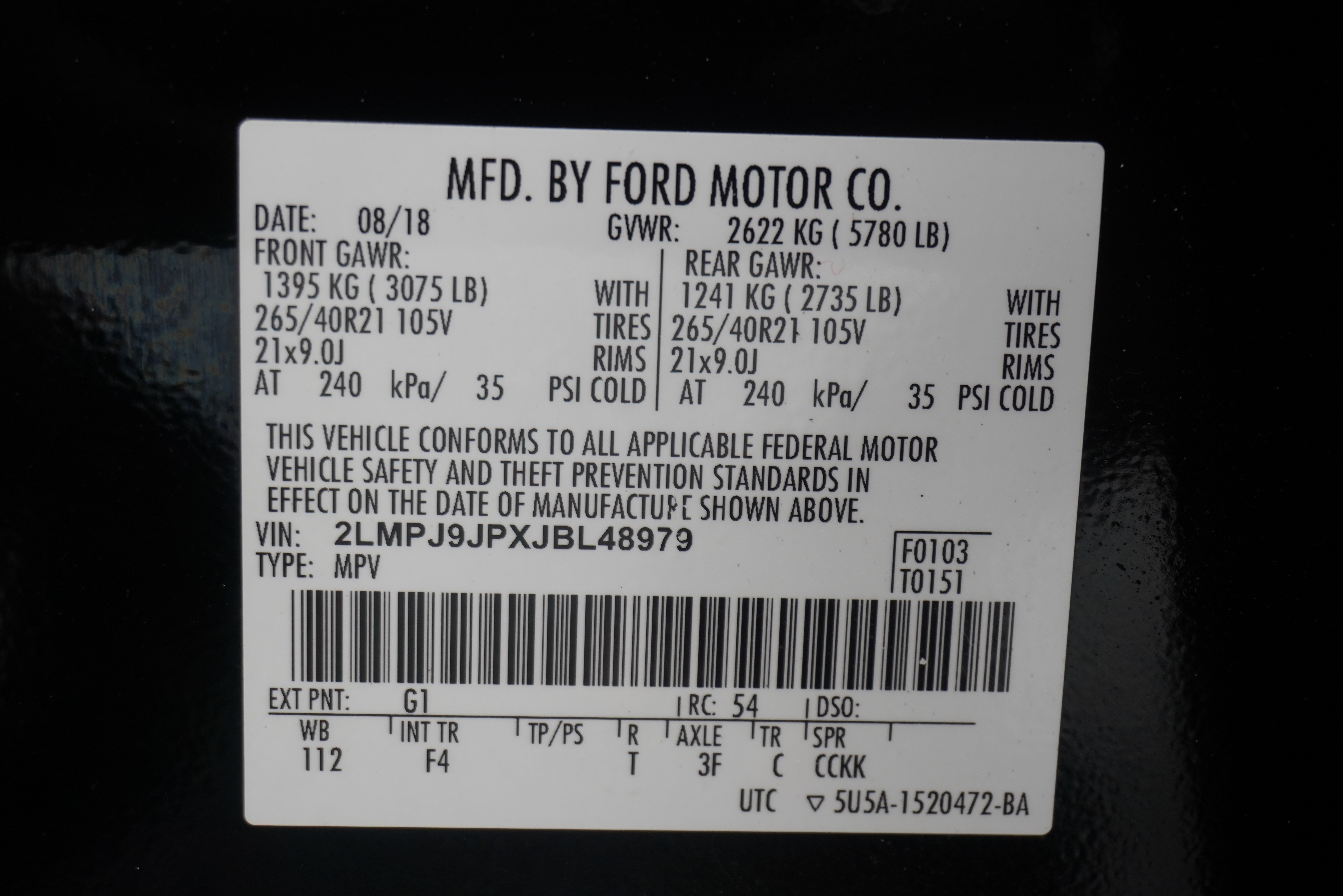 Used 2018 Lincoln MKX Black Label w/ Driver Assistance Package AWD/4WD image 33