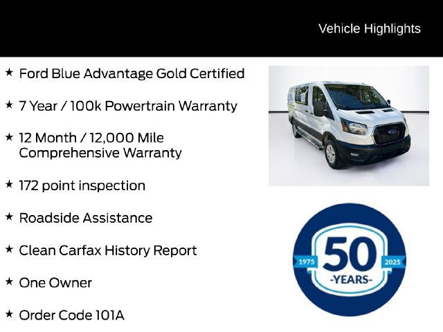Certified 2025 Ford Transit 250 Low Roof w/ Exterior Upgrade Package RWD image 6