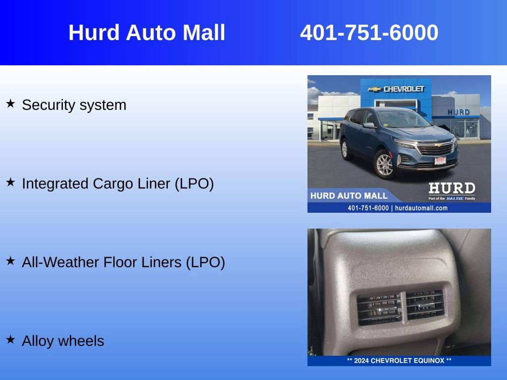 Certified 2024 Chevrolet Equinox LT w/ LPO, Floor Liner Package AWD/4WD image 12