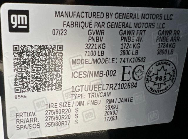 Used 2024 GMC Sierra 1500 AT4 w/ Technology Package image 62