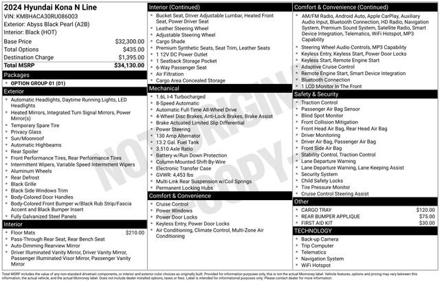 Used 2024 Hyundai Kona N Line image 42