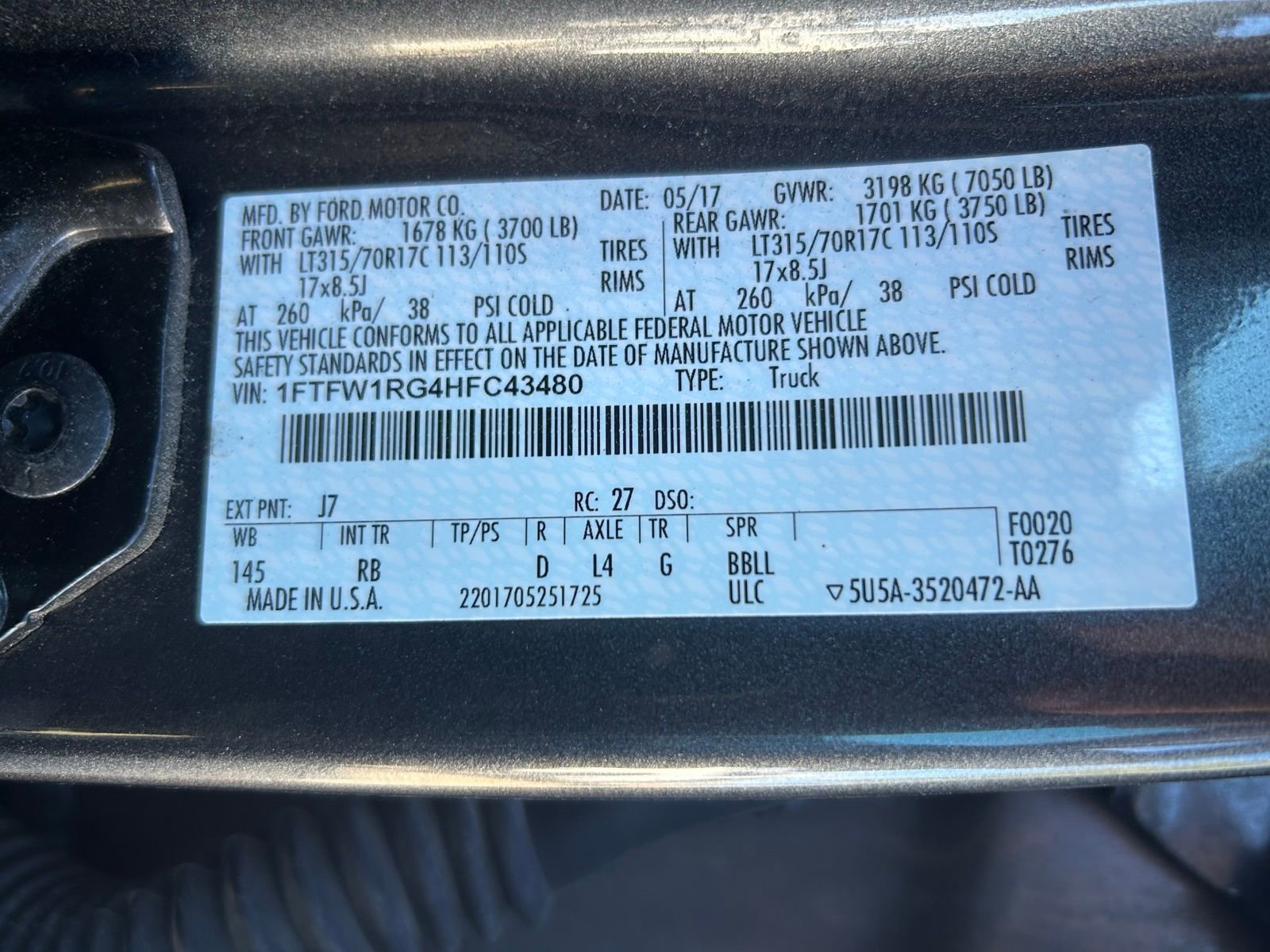 Used 2017 Ford F150 Raptor w/ Equipment Group 802A Luxury image 24